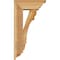 Ekena Millwork Olympic Traditional Rough Sawn Bracket w/ Offset Brace, Western Red Cedar, 6"W x 14"D x 26"H BKT0604X14X26OLY01RWR - alternate 2